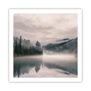 Póster - En el ensueño, en la niebla - 60x60 cm