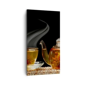 Cuadro sobre lienzo - Impresión de Imagen - Magia y el arte del té - 45x80 cm