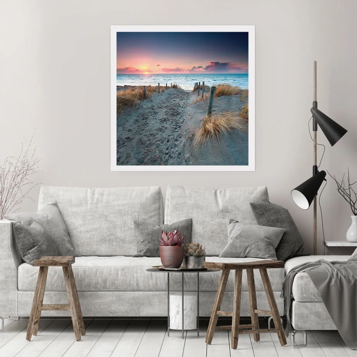 Póster - Se derramó un arco iris de luminosidad.... - 40x40 cm