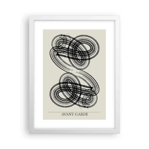 Póster en marco blanco - Salió espontáneamente - 30x40 cm