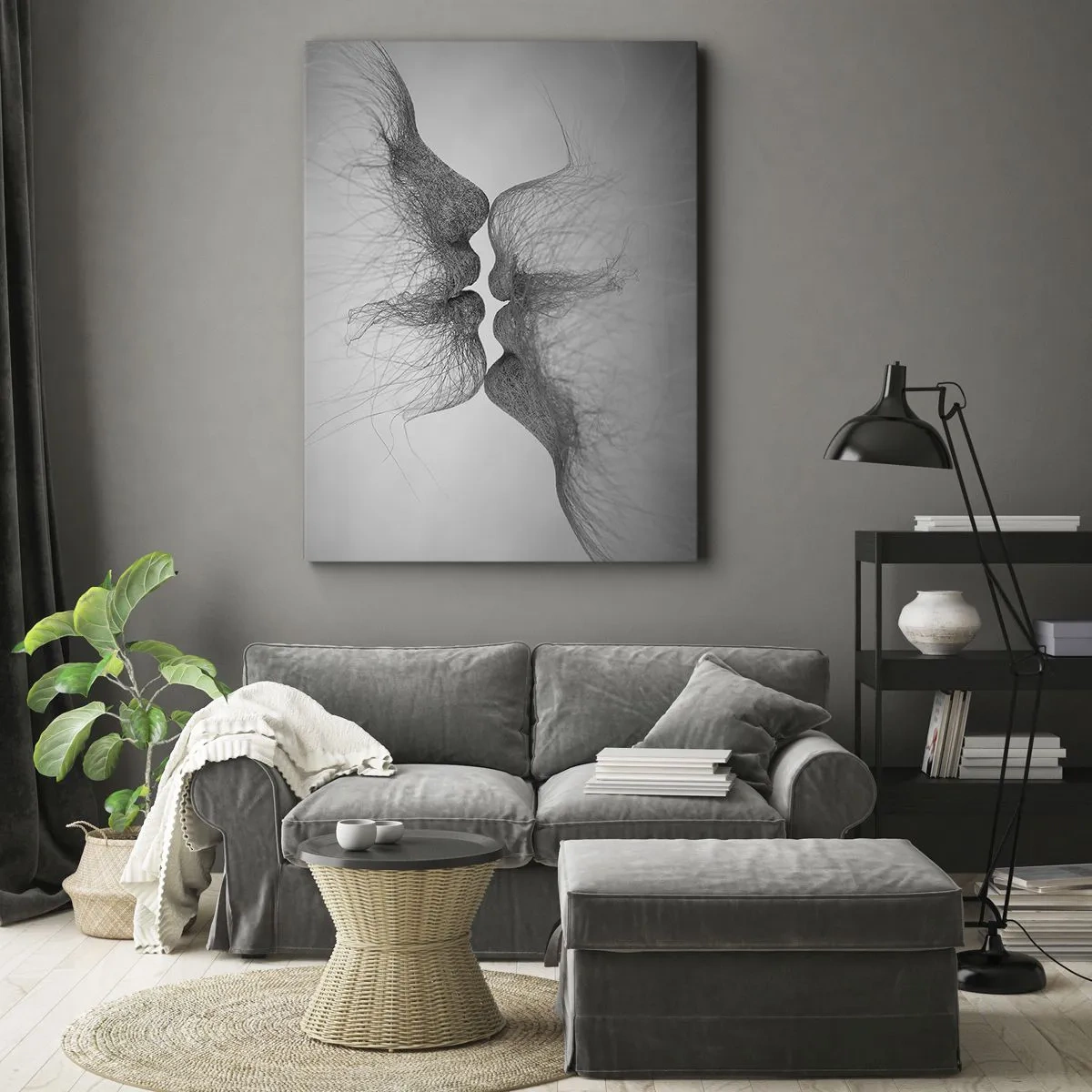 Cuadro sobre lienzo - Impresión de Imagen - Beso del viento - 65x120 cm