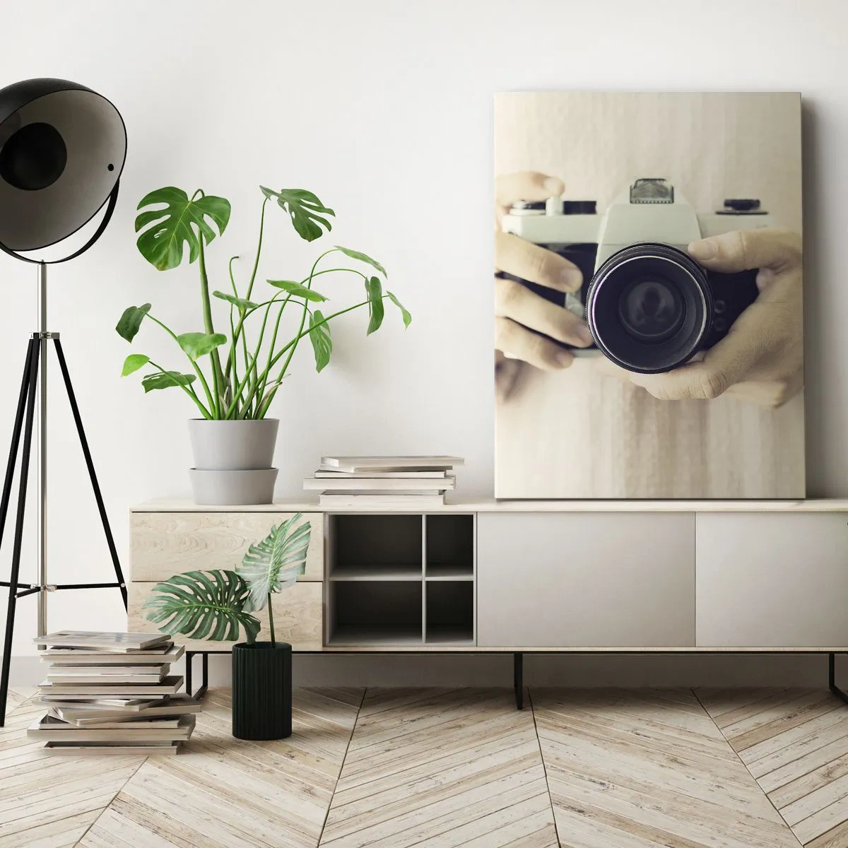 Cuadro sobre lienzo - Impresión de Imagen - Una visión diferente - 45x80 cm