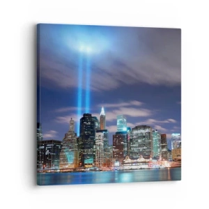 Cuadro sobre lienzo - Impresión de Imagen - Con luz para alcanzar el cielo - 30x30 cm