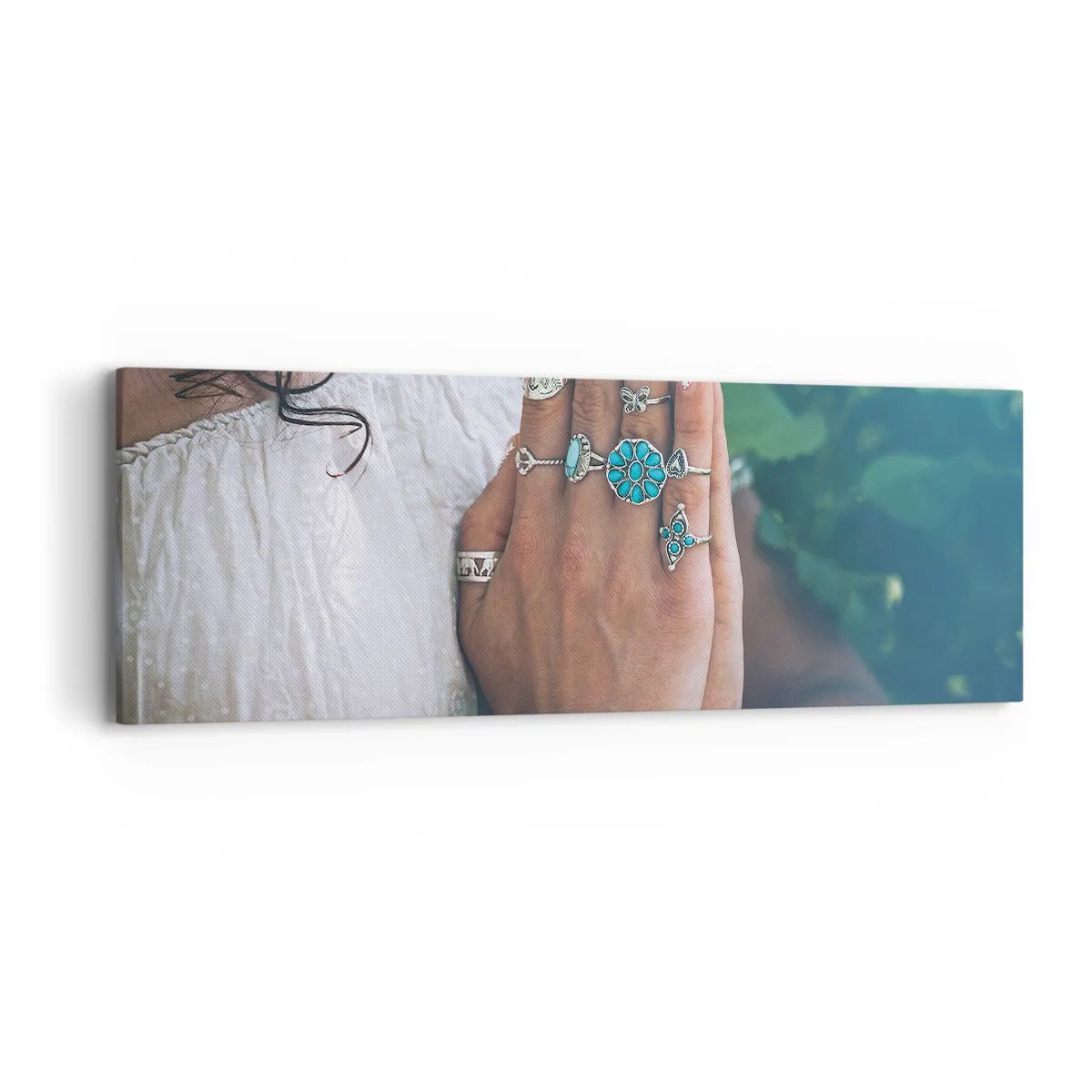 Cuadro sobre lienzo - Impresión de Imagen - Conocimiento interior - 90x30 cm