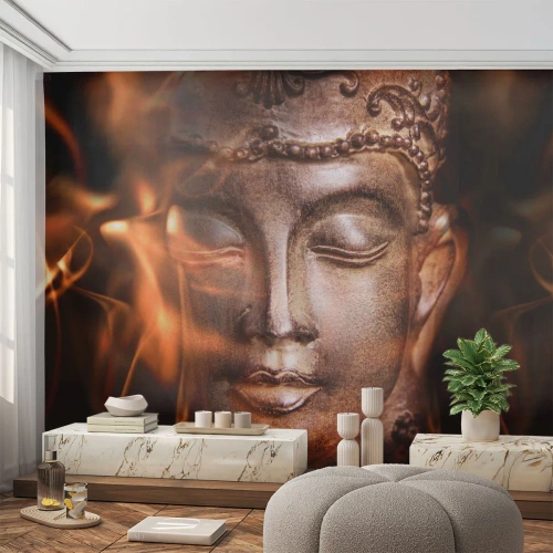 Fotomural Standard Eco - Solo existe el aquí y el ahora - Buda, Religión, Asia - 250x175 cm