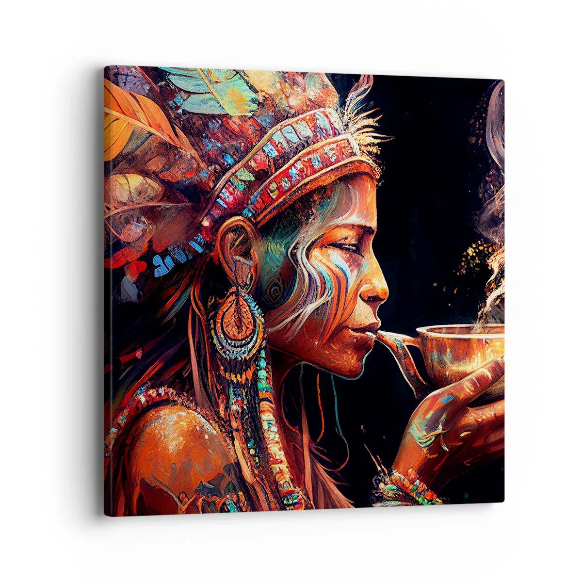 Cuadro sobre lienzo - Impresión de Imagen - Un ritual mágico - 40x40 cm