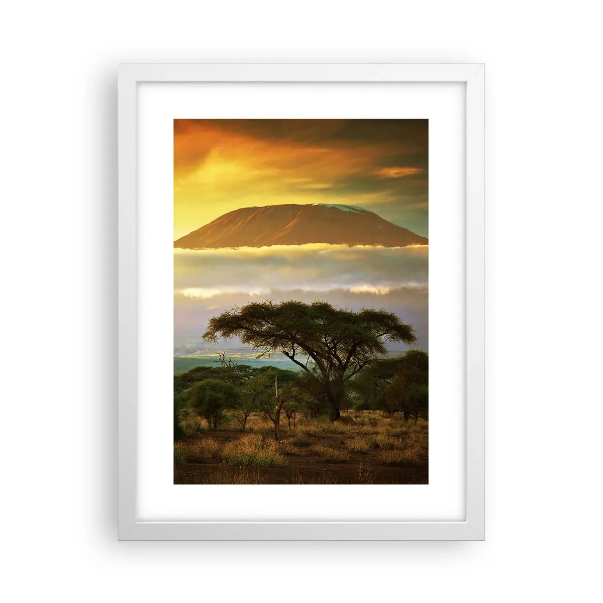 Póster en marco blanco - El sueño del viajero - 30x40 cm