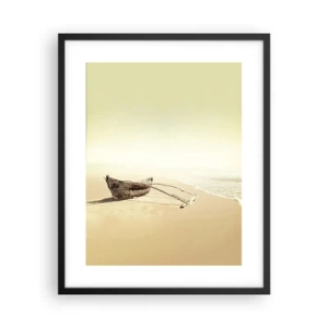 Póster en marco negro - Un recuerdo de los mares del sur - 40x50 cm