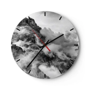 Reloj de pared - Reloj de vidrio - Hermoso y cruel - 40x40 cm