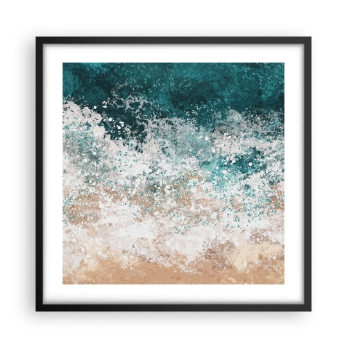 Póster en marco negro - Historias del mar - 50x50 cm