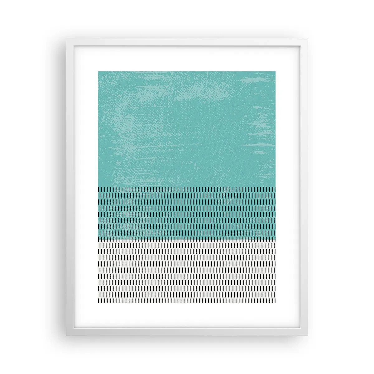 Póster en marco blanco - Composición equilibrada - 40x50 cm