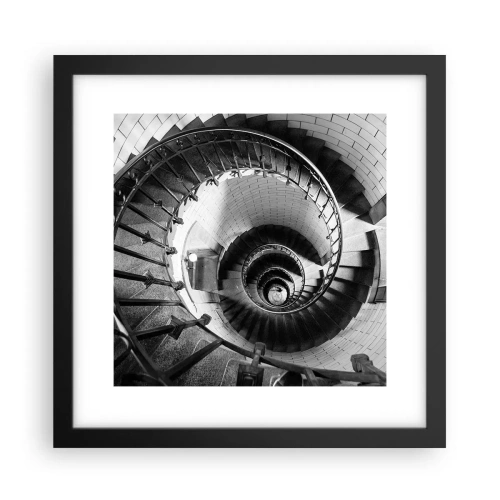 Póster en marco negro - Cada vez más alto - 30x30 cm