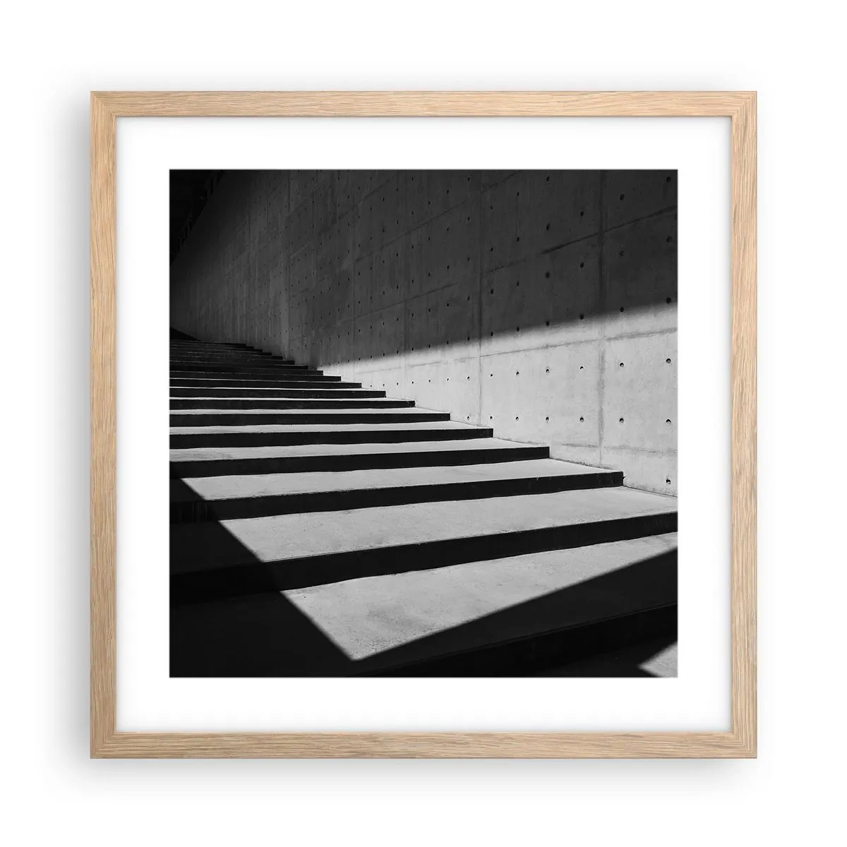 Póster en marco roble claro - La cruda belleza del modernismo - 40x40 cm