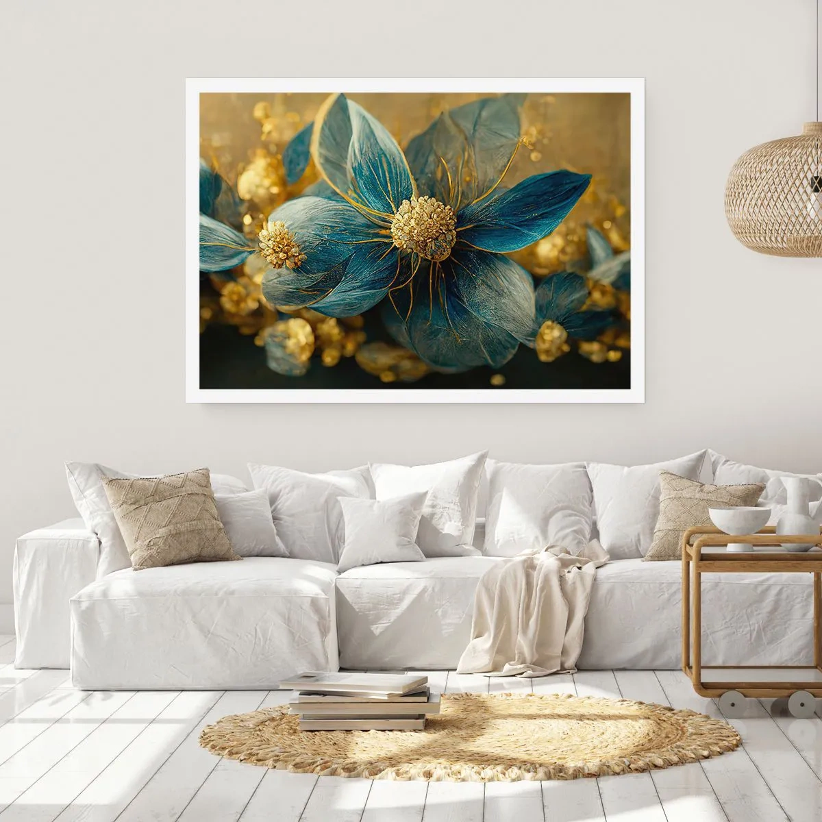 Póster - Flor de oro - 40x30 cm