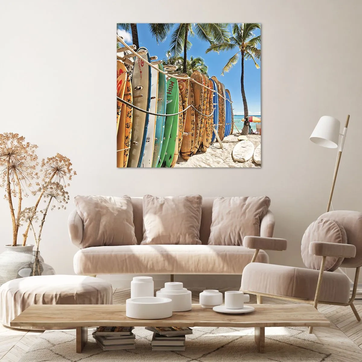 Cuadro sobre lienzo - Impresión de Imagen - Diversión soleada - 50x50 cm