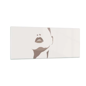 Cuadro sobre vidrio - Impresiones sobre Vidrio - Creación a partir de la luz y la sombra - 100x40 cm