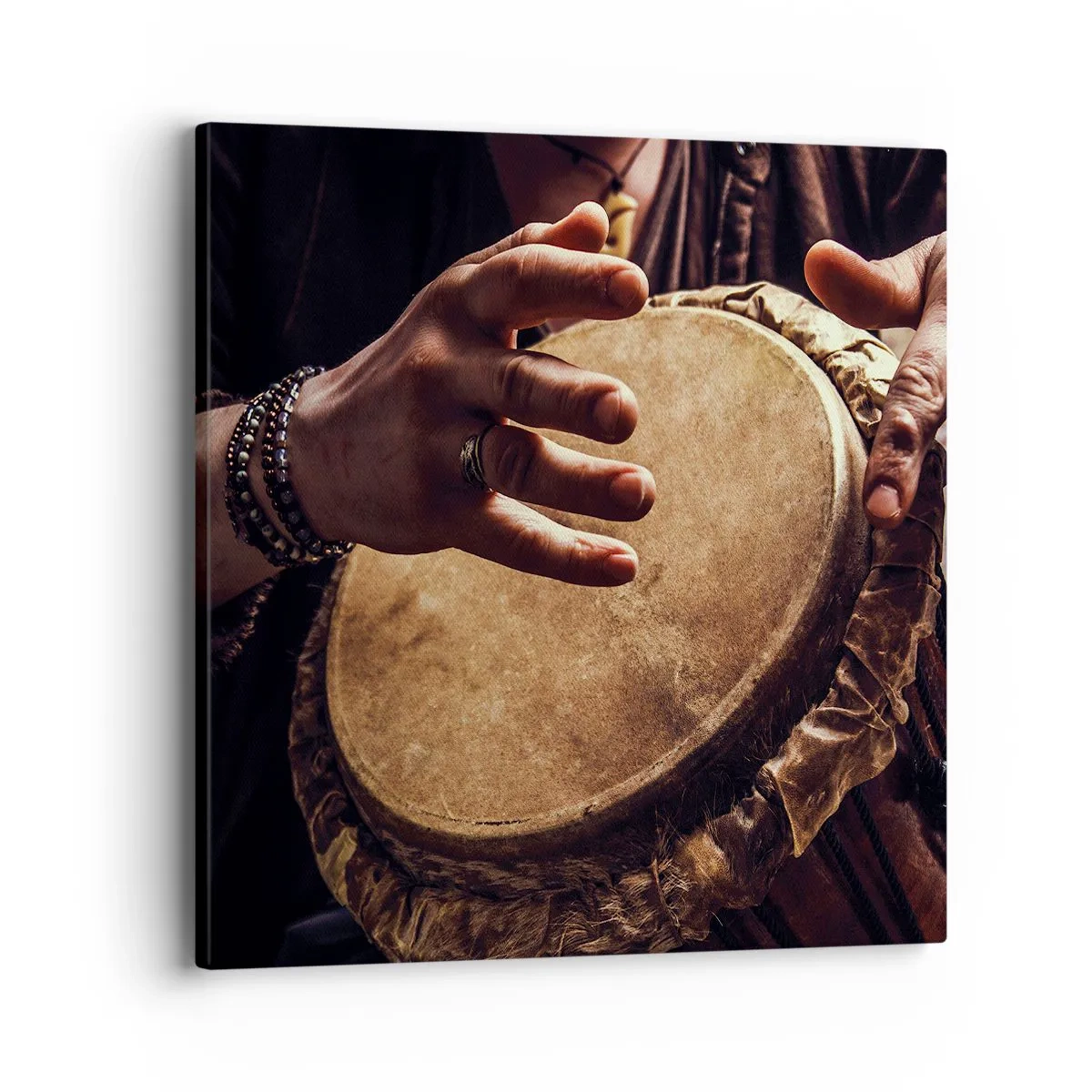 Cuadro sobre lienzo - Impresión de Imagen - En el ritmo del corazón - 40x40 cm