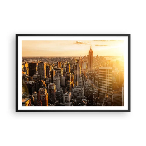 Póster en marco negro - Creciendo al sol - 91x61 cm