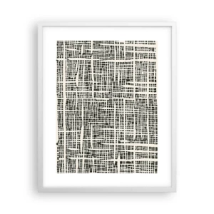 Póster en marco blanco - Composición del tejido - 40x50 cm