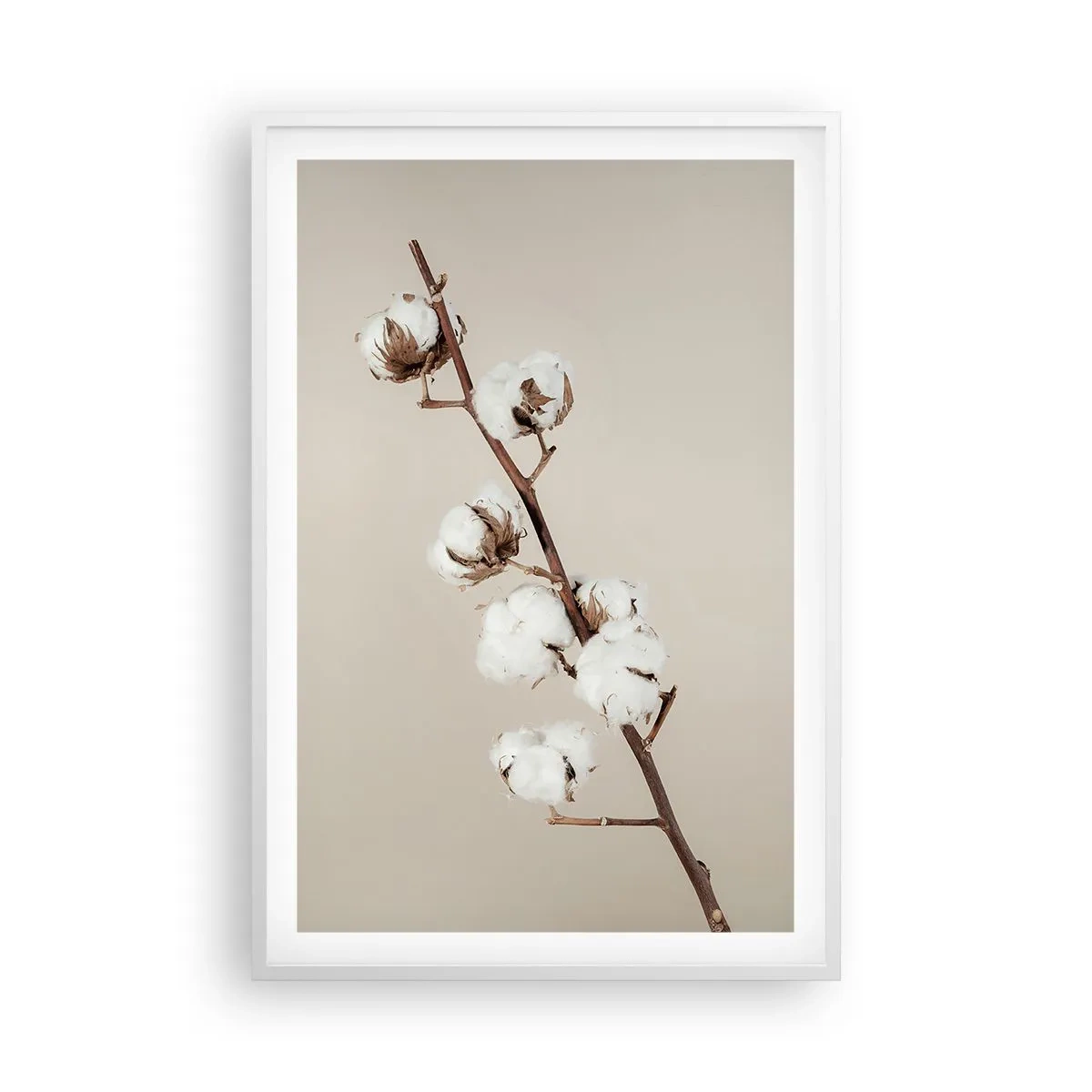 Póster en marco blanco - En la fuente de la suavidad - 61x91 cm