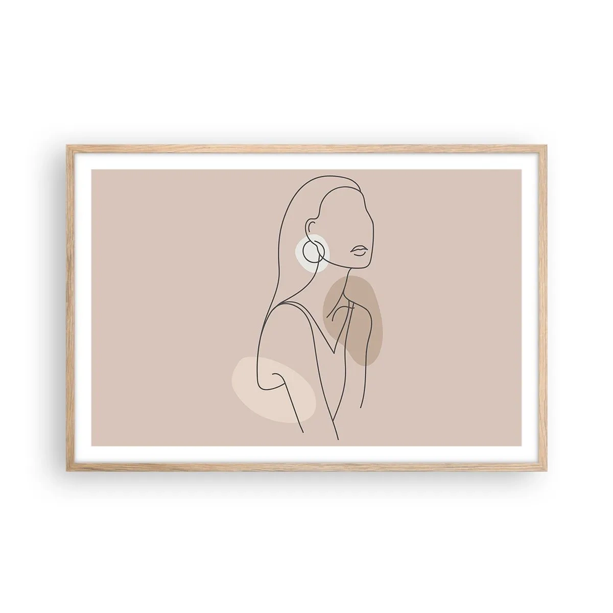 Póster en marco roble claro - Un icono de la inocencia - 91x61 cm