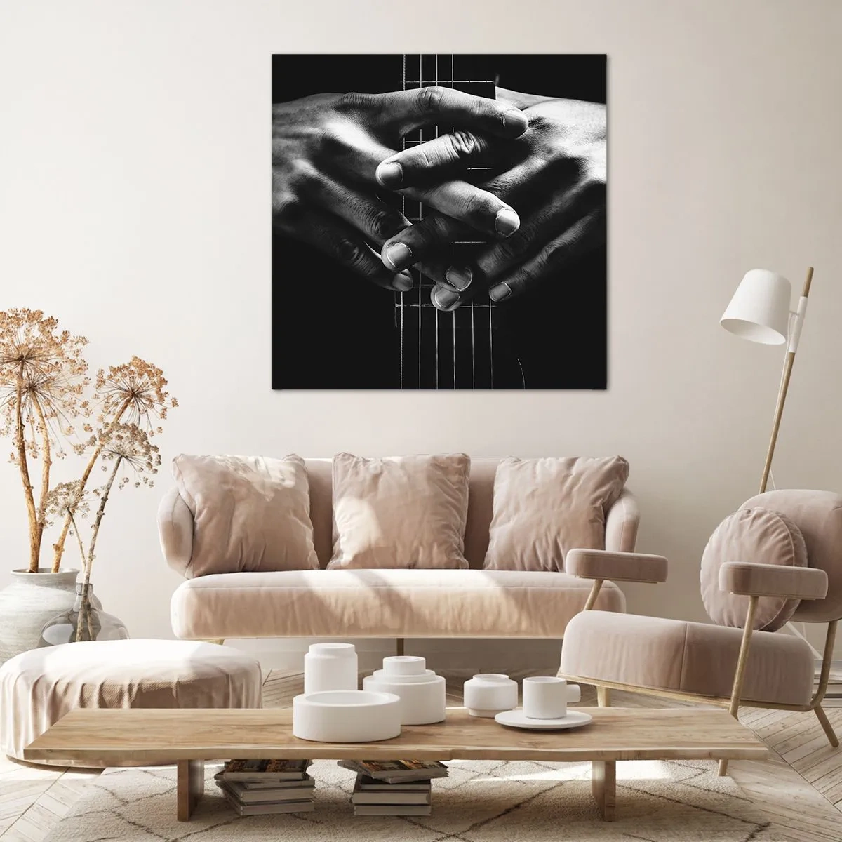 Cuadro sobre lienzo - Impresión de Imagen - La oración del artista - 40x40 cm