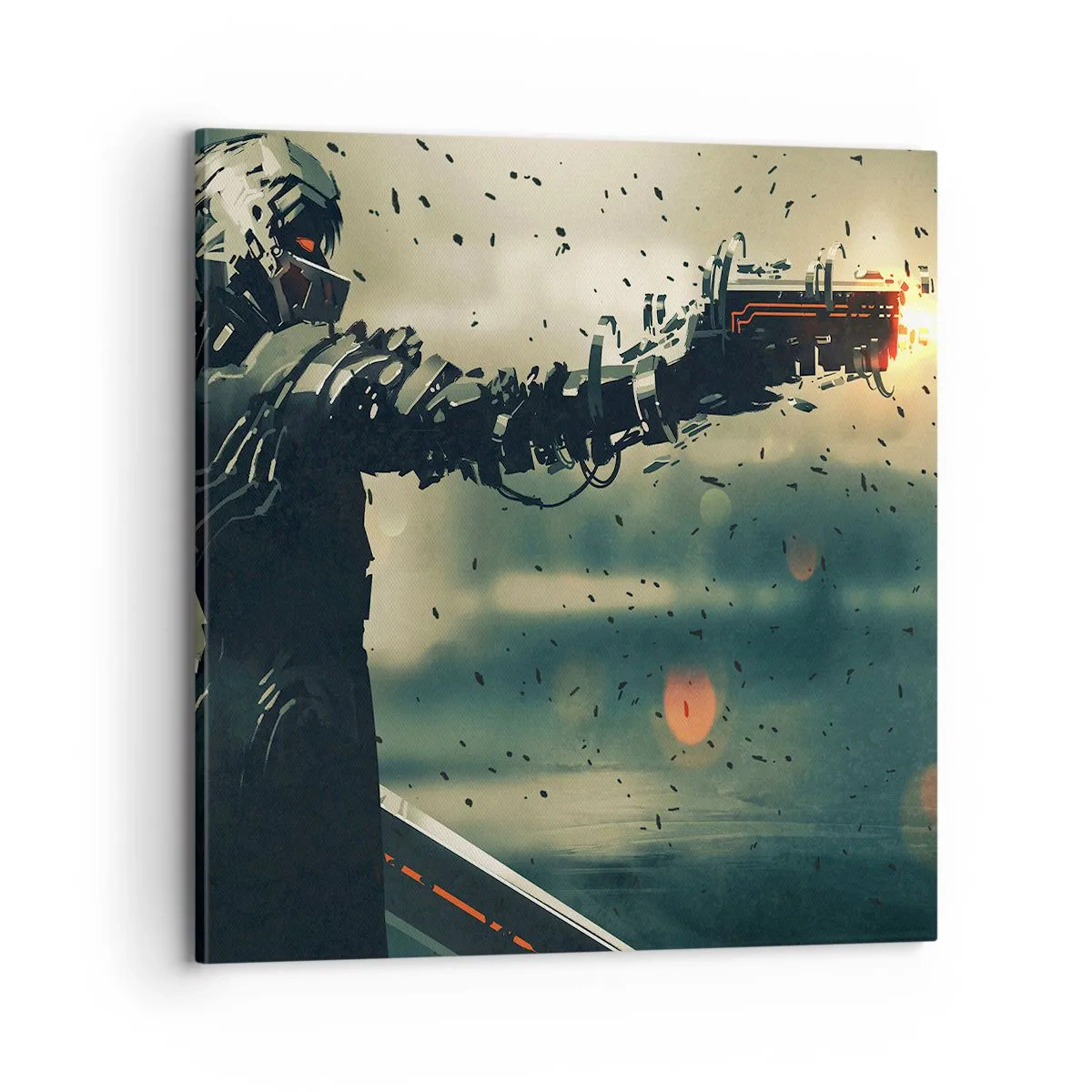 Cuadro sobre lienzo - Impresión de Imagen - Arma letal: tu propio Terminator - 70x70 cm