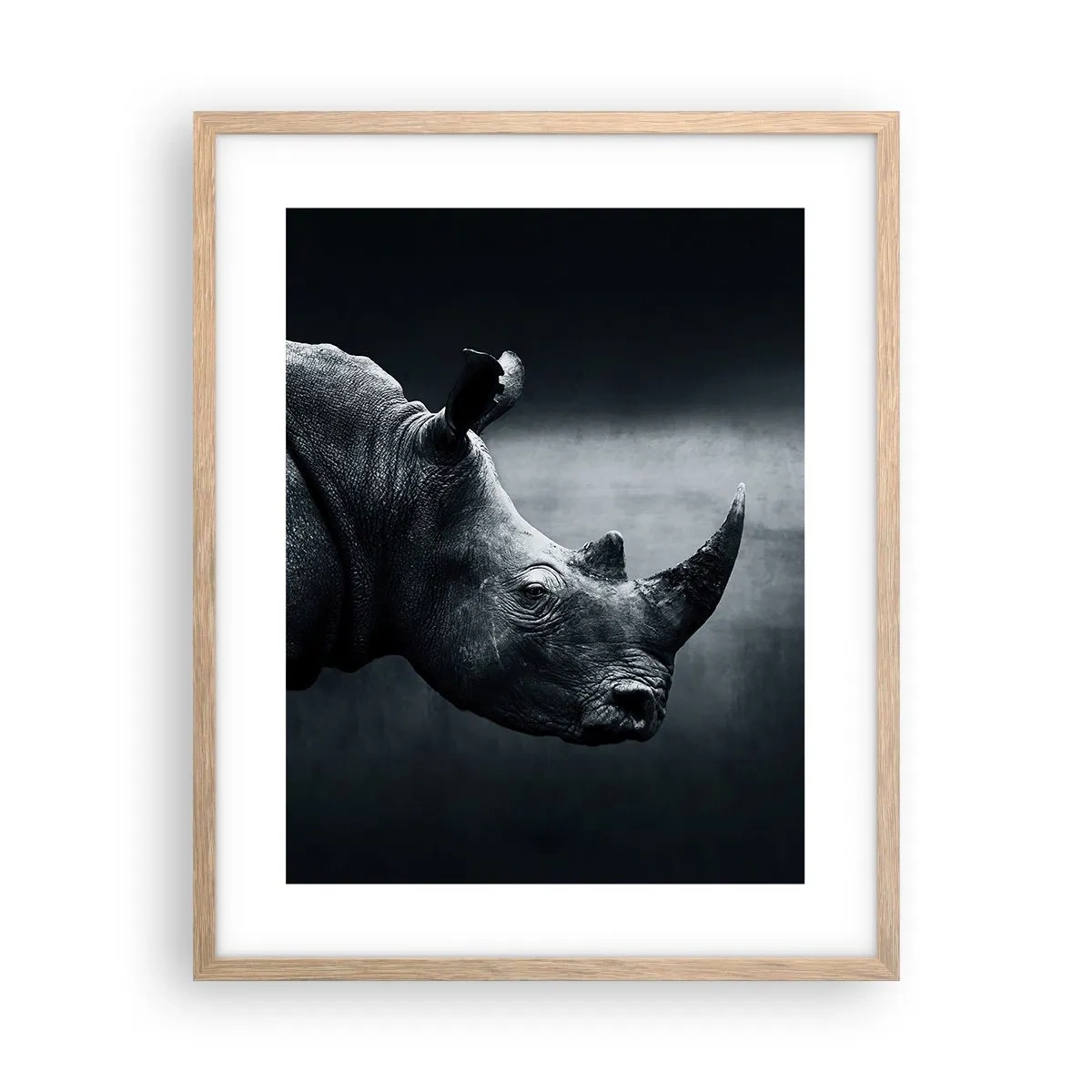 Póster en marco roble claro - Perfil derecho - 40x50 cm