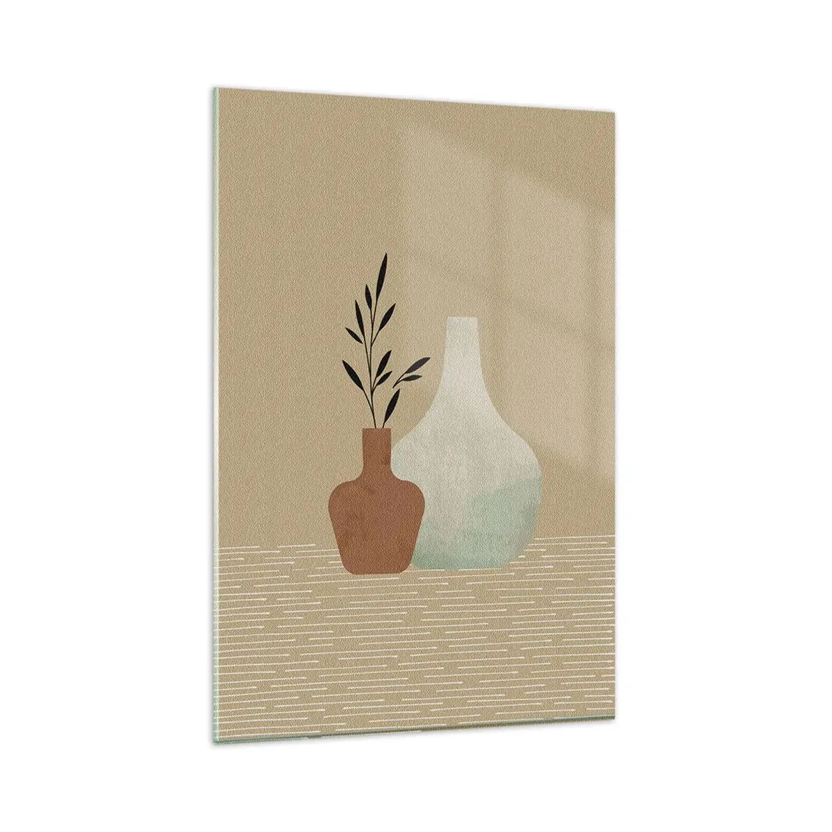 Cuadro sobre vidrio - Impresiones sobre Vidrio - Jarrón y su idea - 80x120 cm