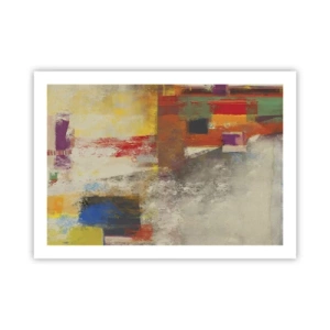 Póster - Geometría de color - 70x50 cm