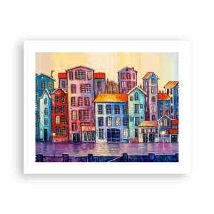 Póster - Una ciudad como un cuento de hadas - 50x40 cm