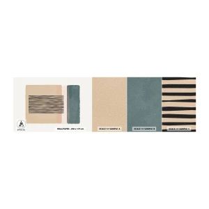 Muestra de fotomural autoadhesivo Deluxe Sticker - Todo en orden - Abstracción, Gráficos, Minimalismo - 100x30 cm