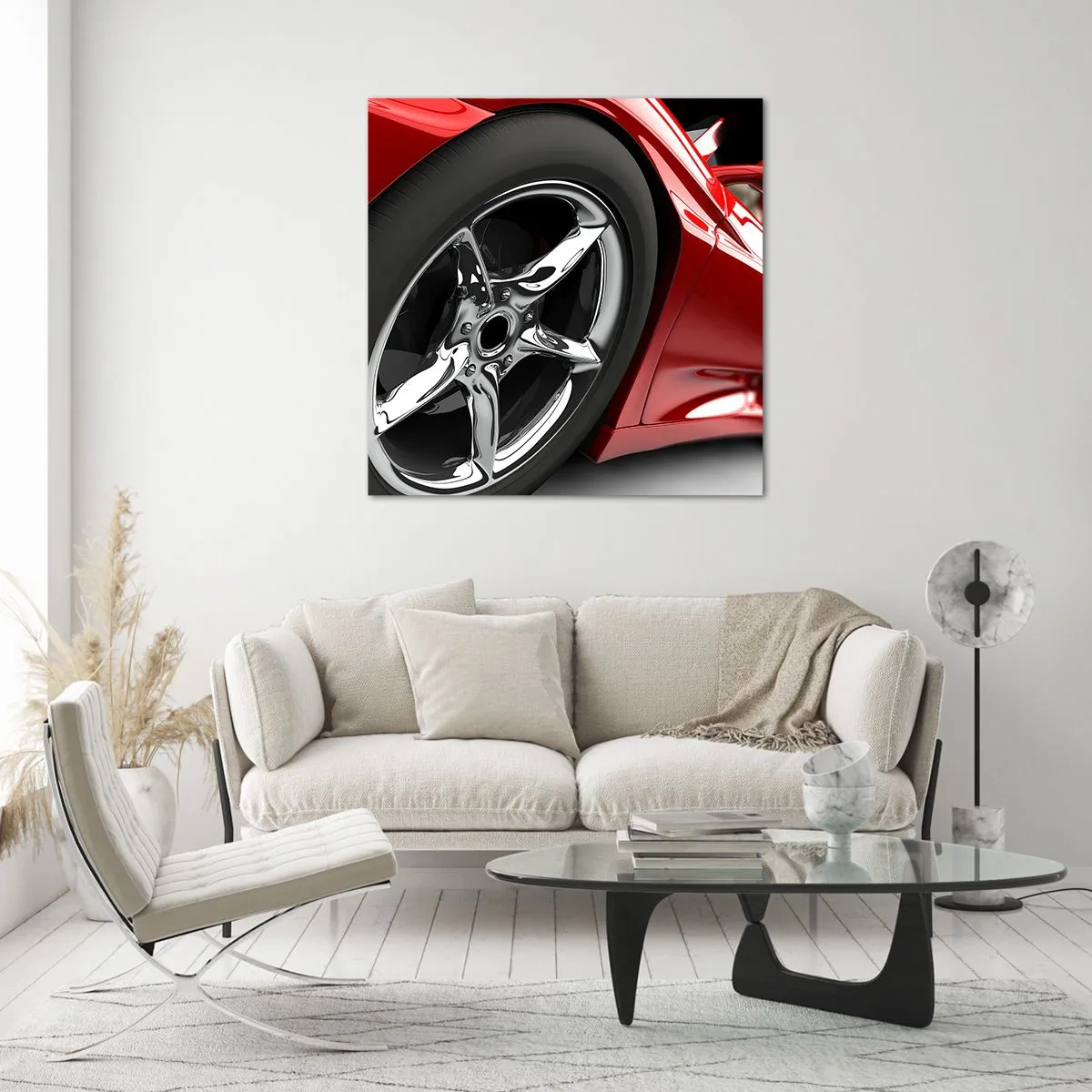 Cuadro sobre vidrio - Impresiones sobre Vidrio - Creado para la velocidad - 50x50 cm