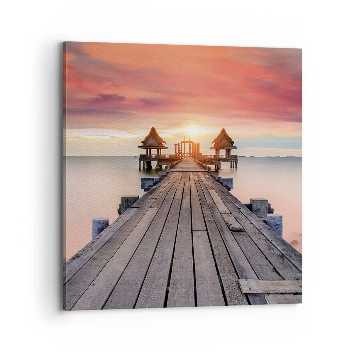 Cuadro sobre lienzo - Impresión de Imagen - De este a oeste - 70x70 cm