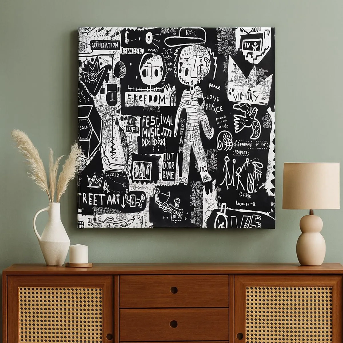 Cuadro sobre lienzo - Impresión de Imagen - La juventud espiritual de la ley y la alegría - 30x30 cm