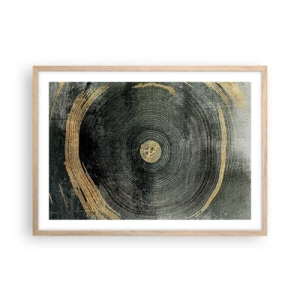 Póster en marco roble claro - Cambio y perpetuidad - 70x50 cm