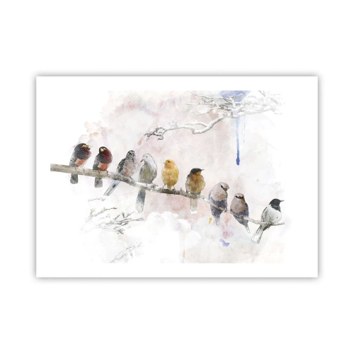 Póster - Reunión alada - 70x50 cm