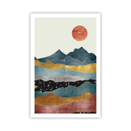 Póster - Sección transversal del mundo - 61x91 cm