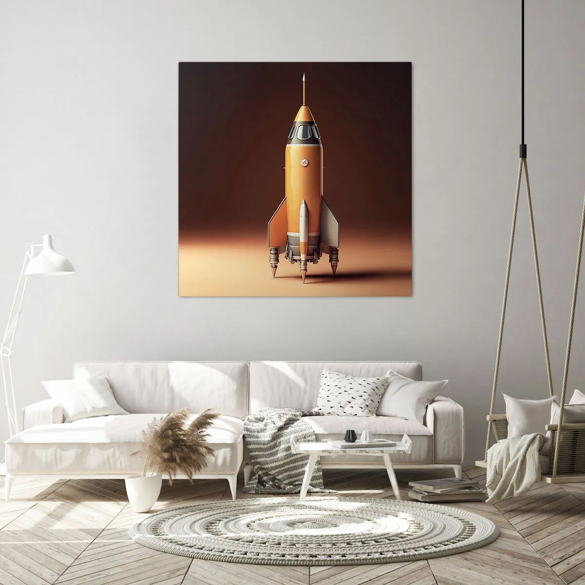 Cuadro sobre lienzo - Impresión de Imagen - Comienza con un sueño - 60x60 cm