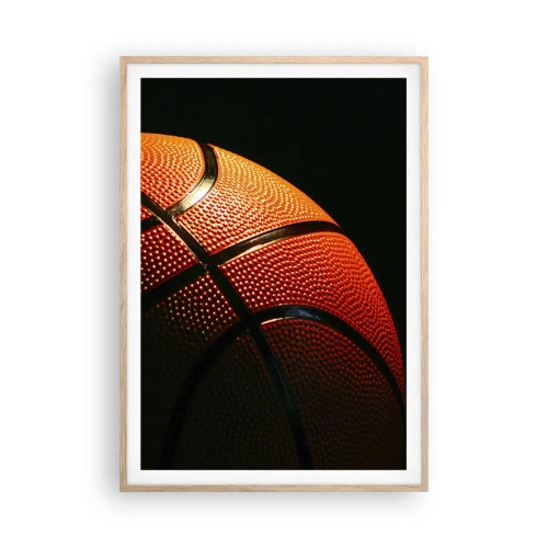 Póster en marco roble claro - Hermoso como un planeta - 70x100 cm