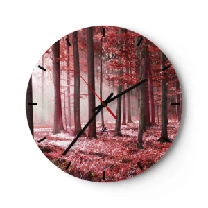 Reloj de pared - Reloj de vidrio - Rojo como el que más - 40x40 cm