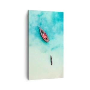 Cuadro sobre lienzo - Impresión de Imagen - Porque en las playas de Zanzíbar, cuando las aguas se desbordan... - 45x80 cm