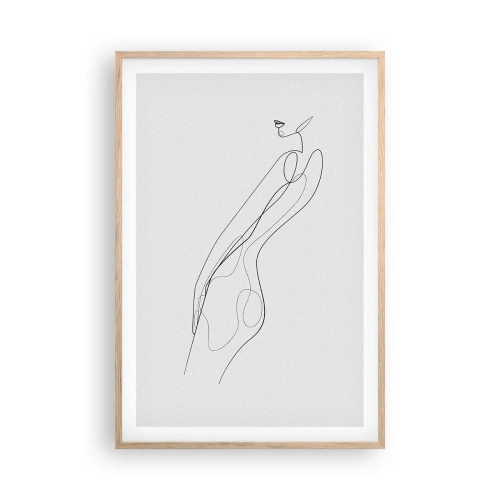 Póster en marco roble claro - Apenas una promesa - 61x91 cm