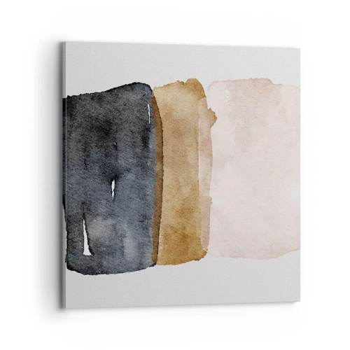 Cuadro sobre lienzo - Impresión de Imagen - Una composición de colores tierra - 70x70 cm