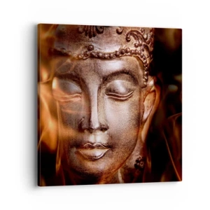 Cuadro sobre lienzo - Impresión de Imagen - Solo existe el aquí y el ahora - 40x40 cm