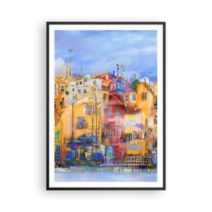 Póster en marco negro - Estamos juntos - 70x100 cm