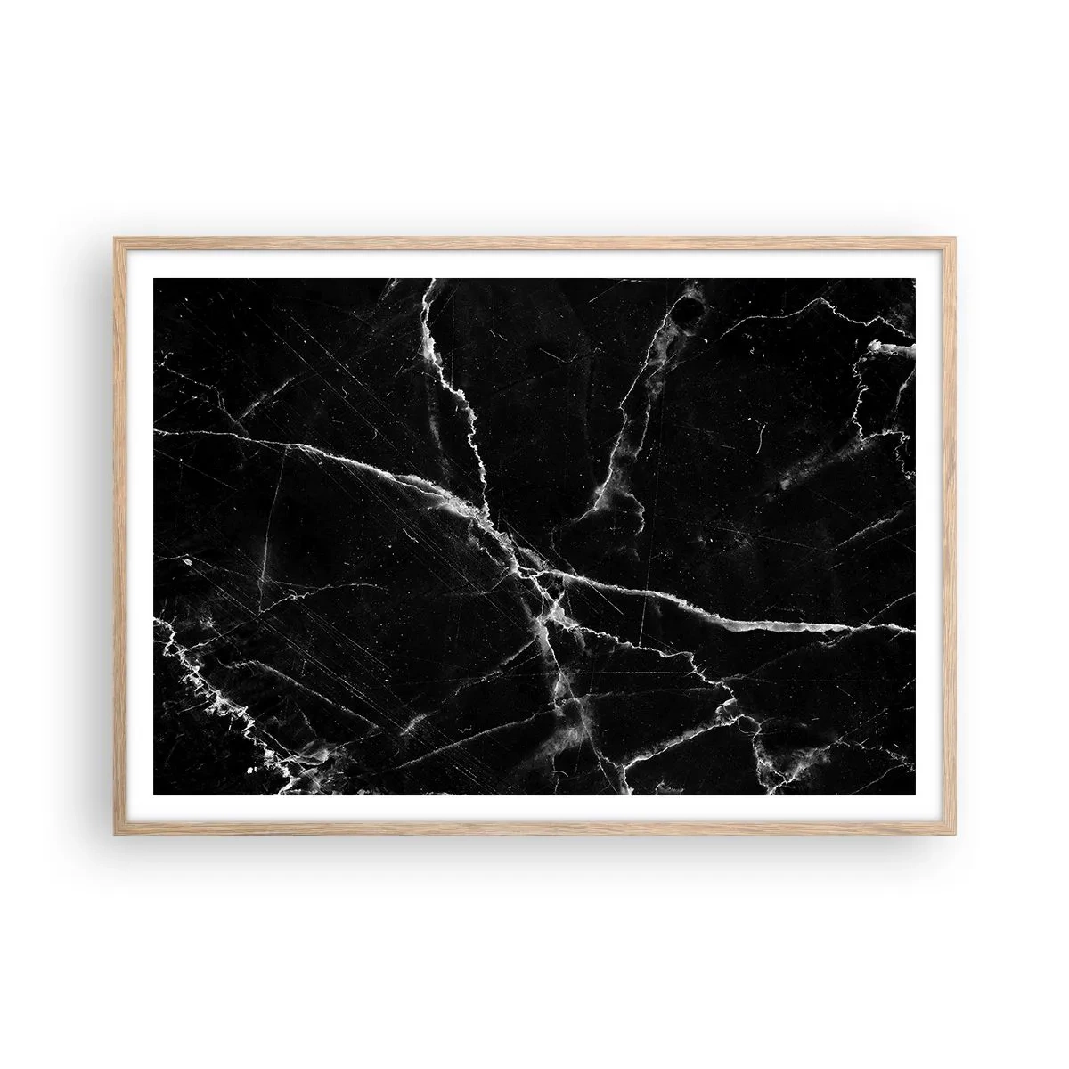 Póster en marco roble claro - La vida secreta de la piedra - 100x70 cm