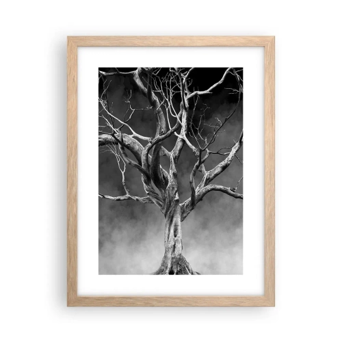 Póster en marco roble claro - Primordial y sagrado - 30x40 cm
