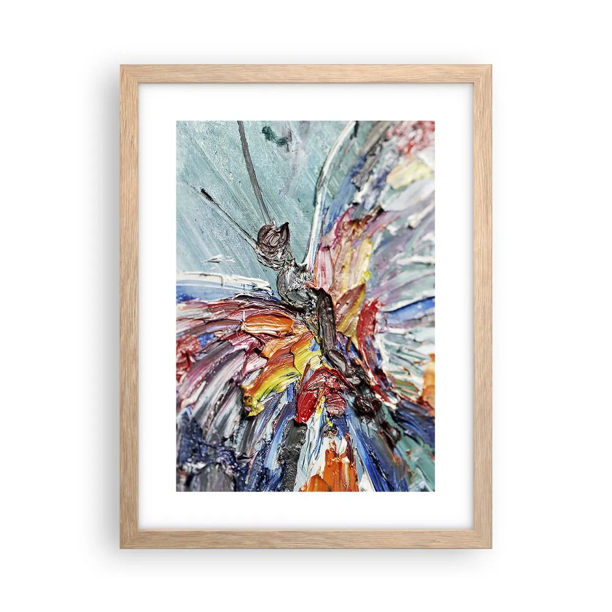 Póster en marco roble claro - Pintado por la naturaleza - 30x40 cm