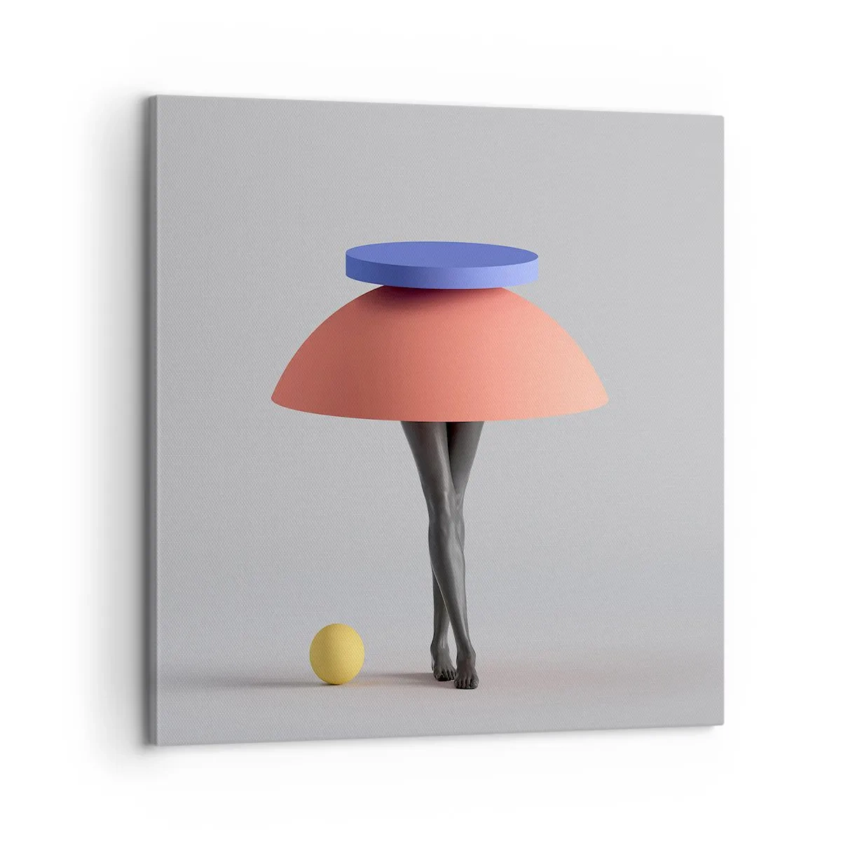 Cuadro sobre lienzo - Impresión de Imagen - Composición surrealista - 60x60 cm